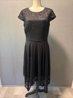 BeryLove Cap Sleeve Lace Midi Dress